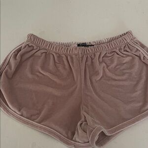 Pink velvet Brandy Melville shorts